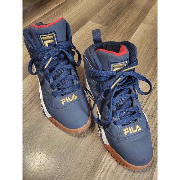 FILA Classic Limited Edition Jamal Mashburn MB Navy Basketball Sneakers Size 7 - Picture 2 of 8
